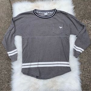 VS PINK Gray Pullover Top